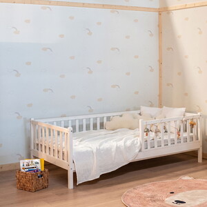 Montessori Çocuk Yatağı 90 X 190 Ahşap Beyaz