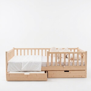  Montessori Çekmeceli Çocuk Yatağı 90 X 190 Ahşap