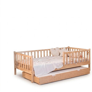  Montessori Yavru Yataklı Çocuk Yatağı 90 X 190 Ahşap